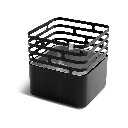 Feuerkorb schwarz, Cube Modul