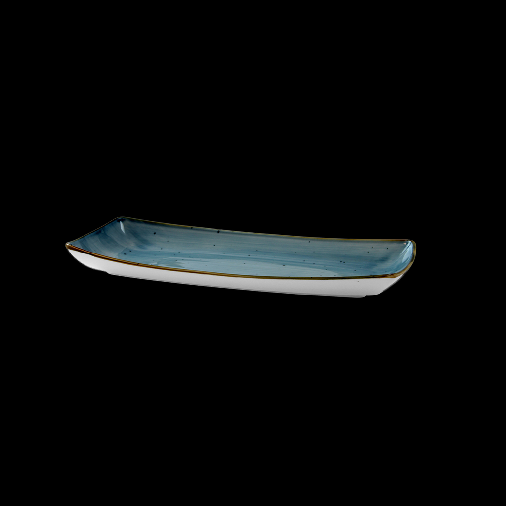 Platte rechteckig, Länge: 30 cm, Vision, blau