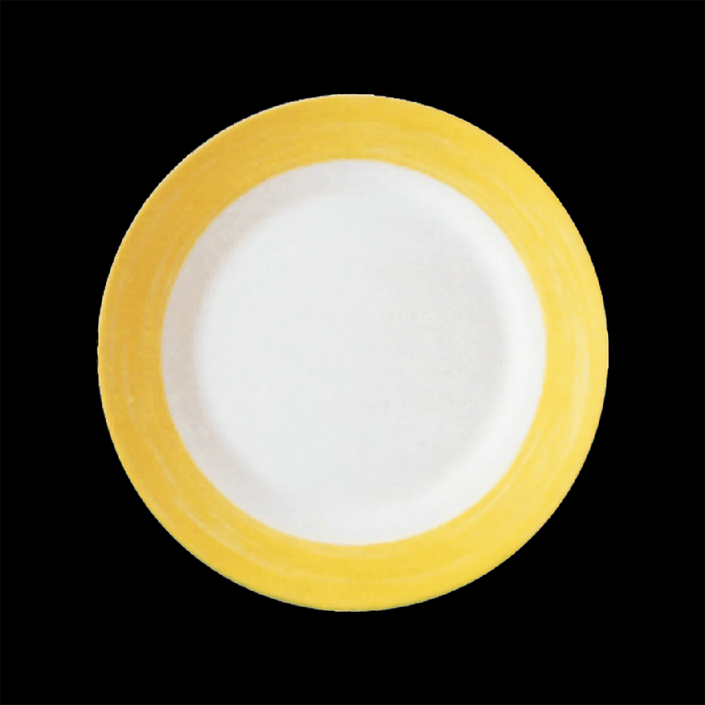 Teller flach 25,2 cm, Brush Yellow