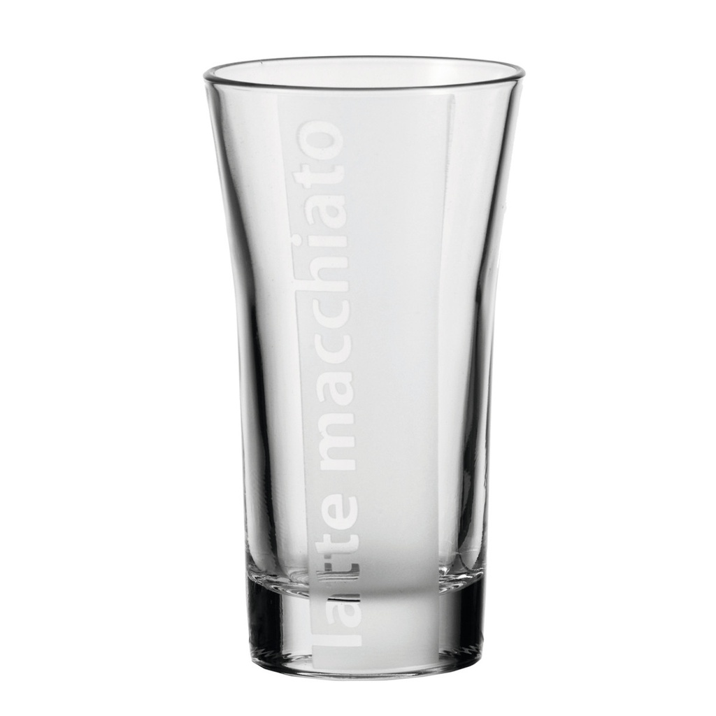 Latte Macchiato-Glas mit satiniertem Aufdruck Inhalt: 30cl, H=145mm