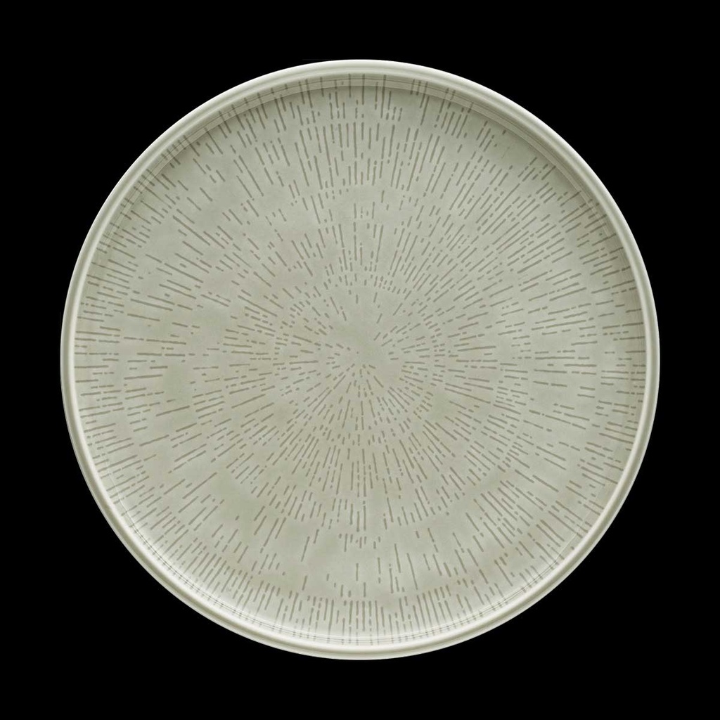 Teller flach coup Struktur 28 cm, Shiro