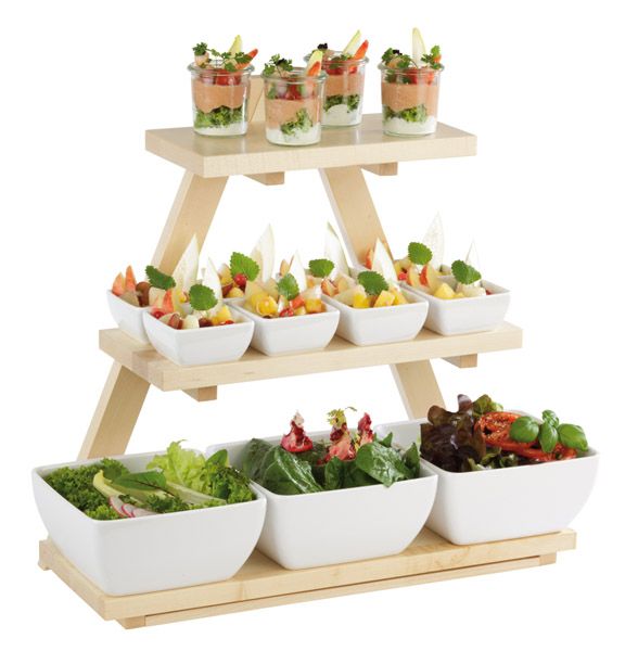 Buffet-Gestell mit 3 Ebenen, Triangle