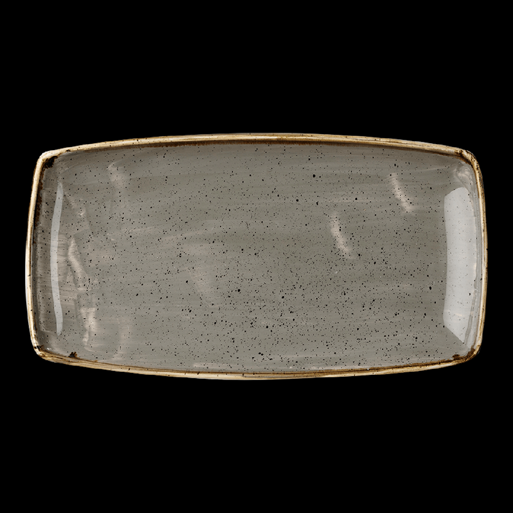 Platte Oblong 35 x 19 cm, Stonecast Dekor