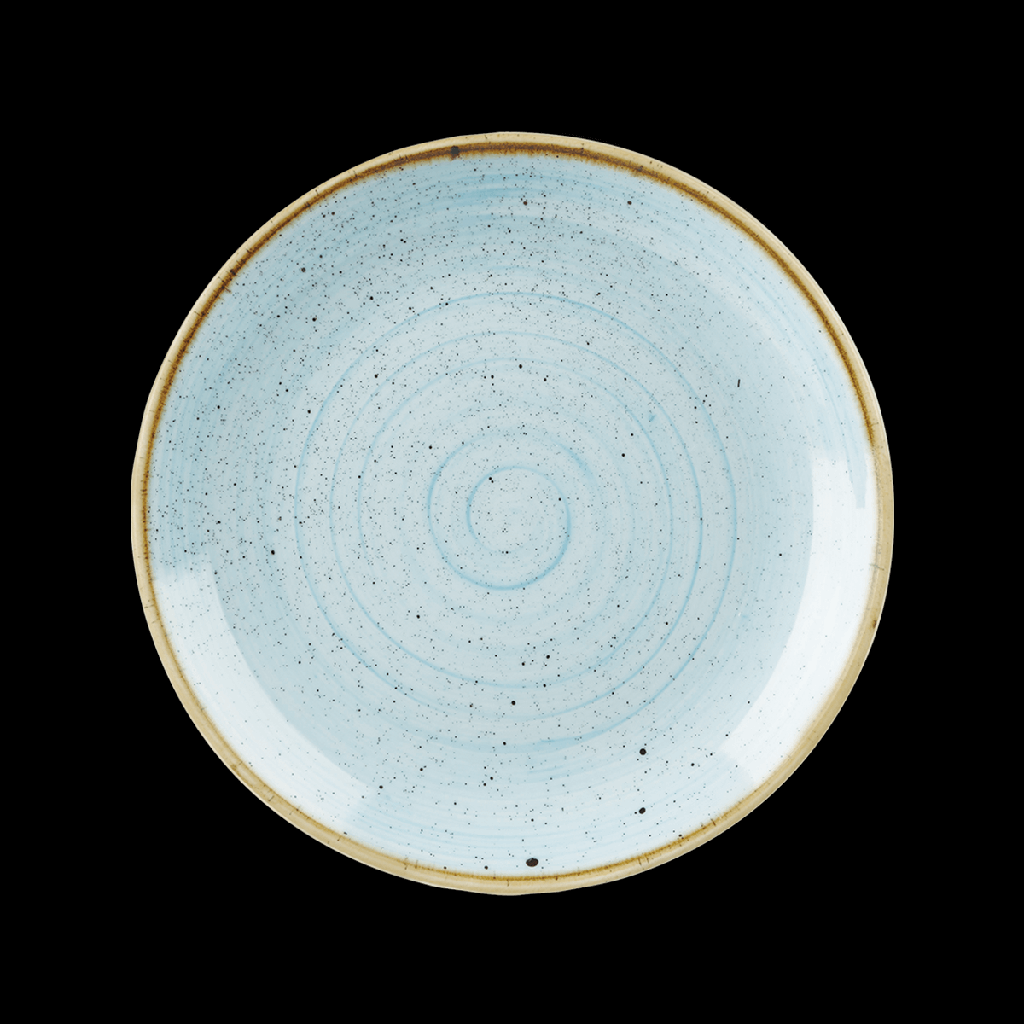 Teller flach coup 26 cm, Stonecast Dekor