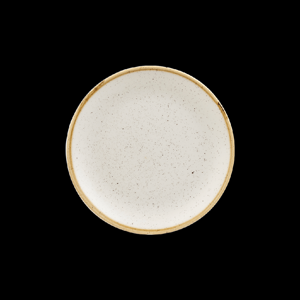 Teller flach coup 22 cm, Stonecast Dekor