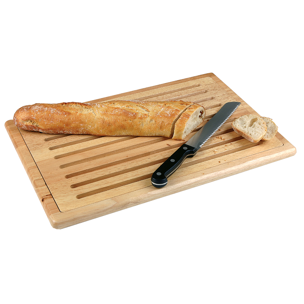 Brotschneidebrett 48 x 32 cm, Rubberwood
