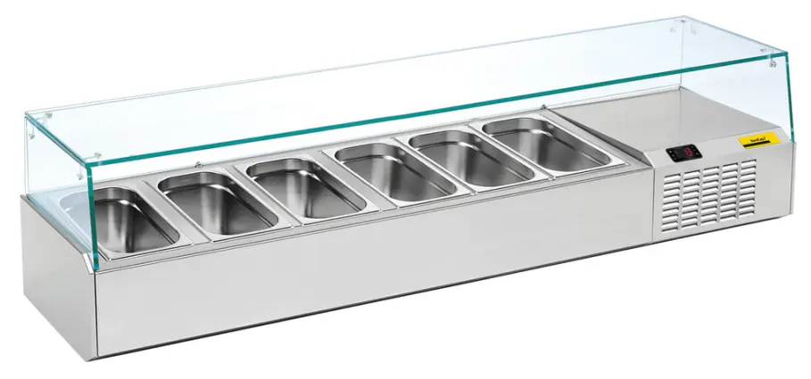 Aufsatz-Pizza-Kühltisch für GN 1/3-150 mm, A 1610-1/1 - Kühlen
