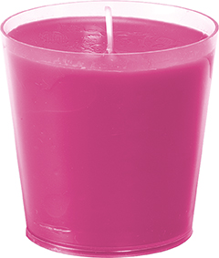 [99000647] Kerzenglas, Switch & Shine, Refill, Fuchsia H=6cm, Brenndauer ca. 30Std.