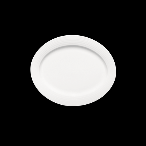 [9002689] Platte Fahne oval Relief 32 x 24 cm, Dialog