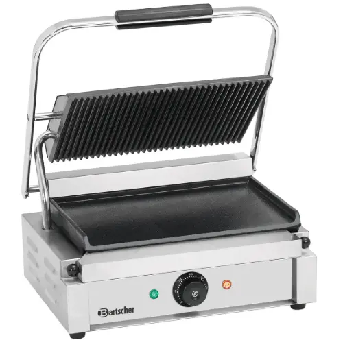 [9313458] Kontaktgrill Panini Grillplatte oben gerillt, unten glatt