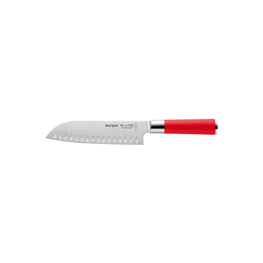 [9318058] Santokumesser 18 cm, mit Kullenschliff, Red Spirit