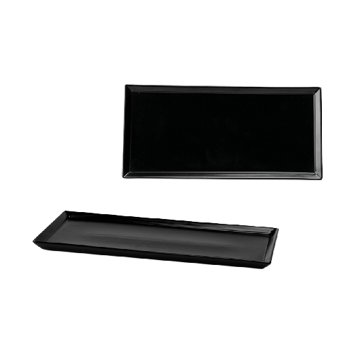 [9330291] Platte rechteckig, Länge: 33 cm, Nero, schwarz