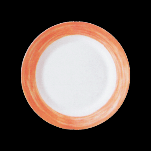[9009826] Teller flach 25,2 cm, Brush Orange