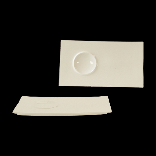 [9339815] Platte rechteckig, Länge: 33 cm, beige