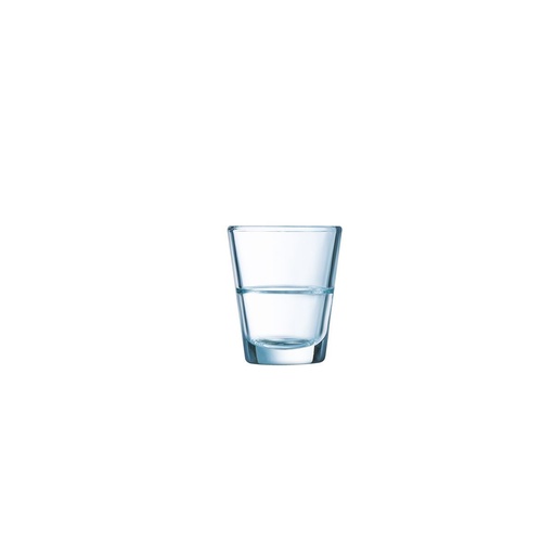 [9015991] Shotglas 4,5 cl, Doppeleichung, Stack Up
