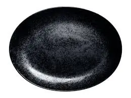 [9399820] Platte oval 36 x 27 cm, Karbon Dekor - Fusion