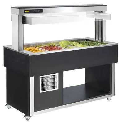 [9437737] Salatbar für GN 1/1-200 mm, TR-Green 4/1 - Kühlen