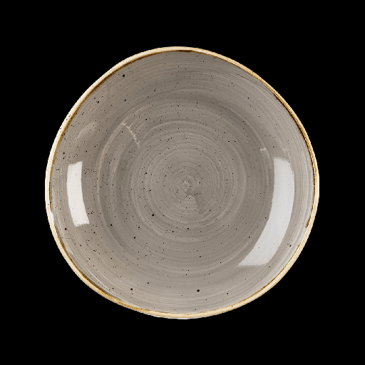 [9587268] Schale/Teller tief organisch 25 cm, Stonecast Dekor