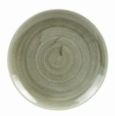 [9587496] Teller flach coup 22 cm, Patina Dekor – Stonecast
