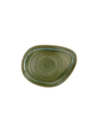 [9590193] Teller flach organisch 22 x 17 cm, Spot Dekor - Rakstone