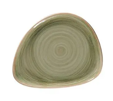 [9636392] Teller flach organisch 24 x 19 cm, Spot Dekor - Rakstone