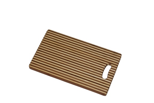 [9037221] Tropic Board Stripes M, Bambus 38 x 27 x 2,0 cm, mit 1 Griff