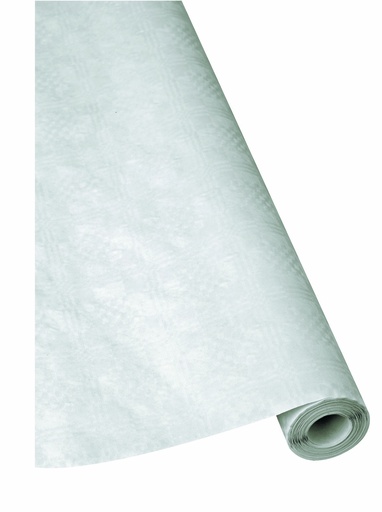 [9039112] Papier-Tischdecke, Damast 40g/m2, weiß B1,00xL50m