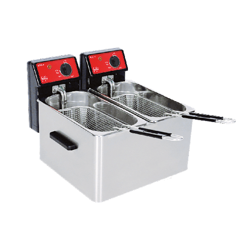 [9050717] Tischfritteuse, Inhalt: 2 x 3-4 l, ECO professional 4+4