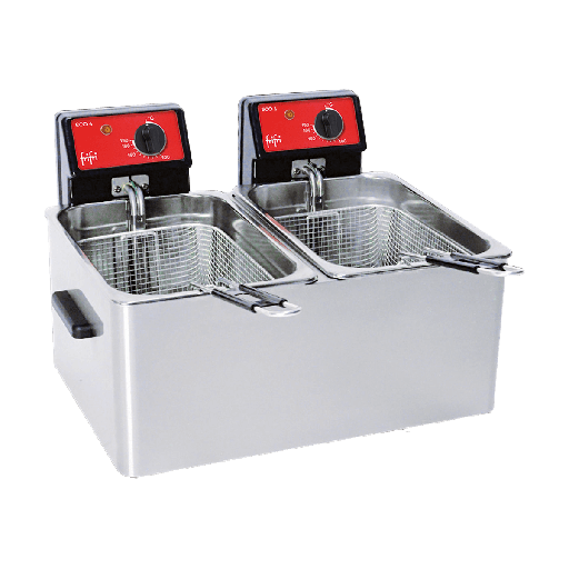 [9050719] Tischfritteuse, Inhalt: 2 x 5-6 l, ECO professional 6+6