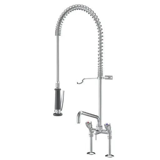 [9071455] Zweigriffmischer A300 000 mit Geschirrwaschbrause 1/2", Gastro