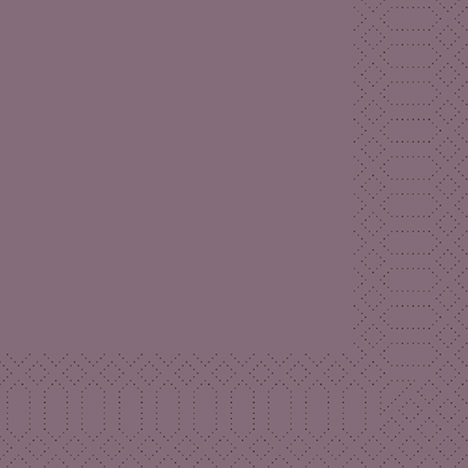 [9093649] Serviette, Zelltuch, plum 33x33cm, 3-lg., 1/4-Falz, 250St./Pk.