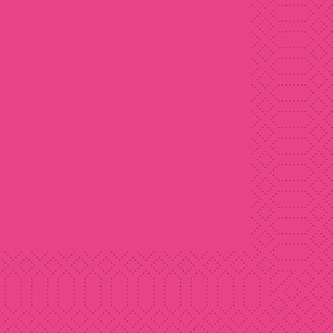 [9093654] Serviette, Zelltuch, fuchsia 33x33cm, 3-lg., 1/4-Falz, 250St./Pk.